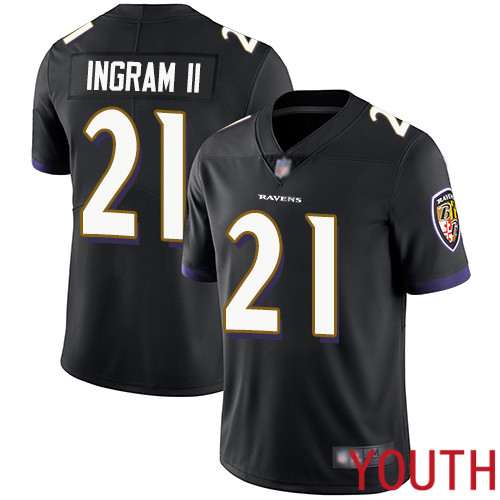 Baltimore Ravens Limited Black Youth Mark Ingram II Alternate Jersey NFL Football 21 Vapor Untouchable